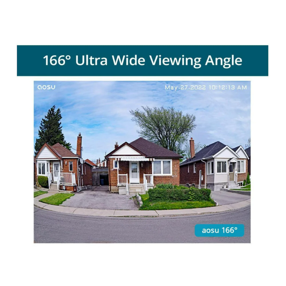 AOSU Security WirelessCam System Pro 2-Cam Kit with 2K Resolution and 32GB Memory (White) - Image 6