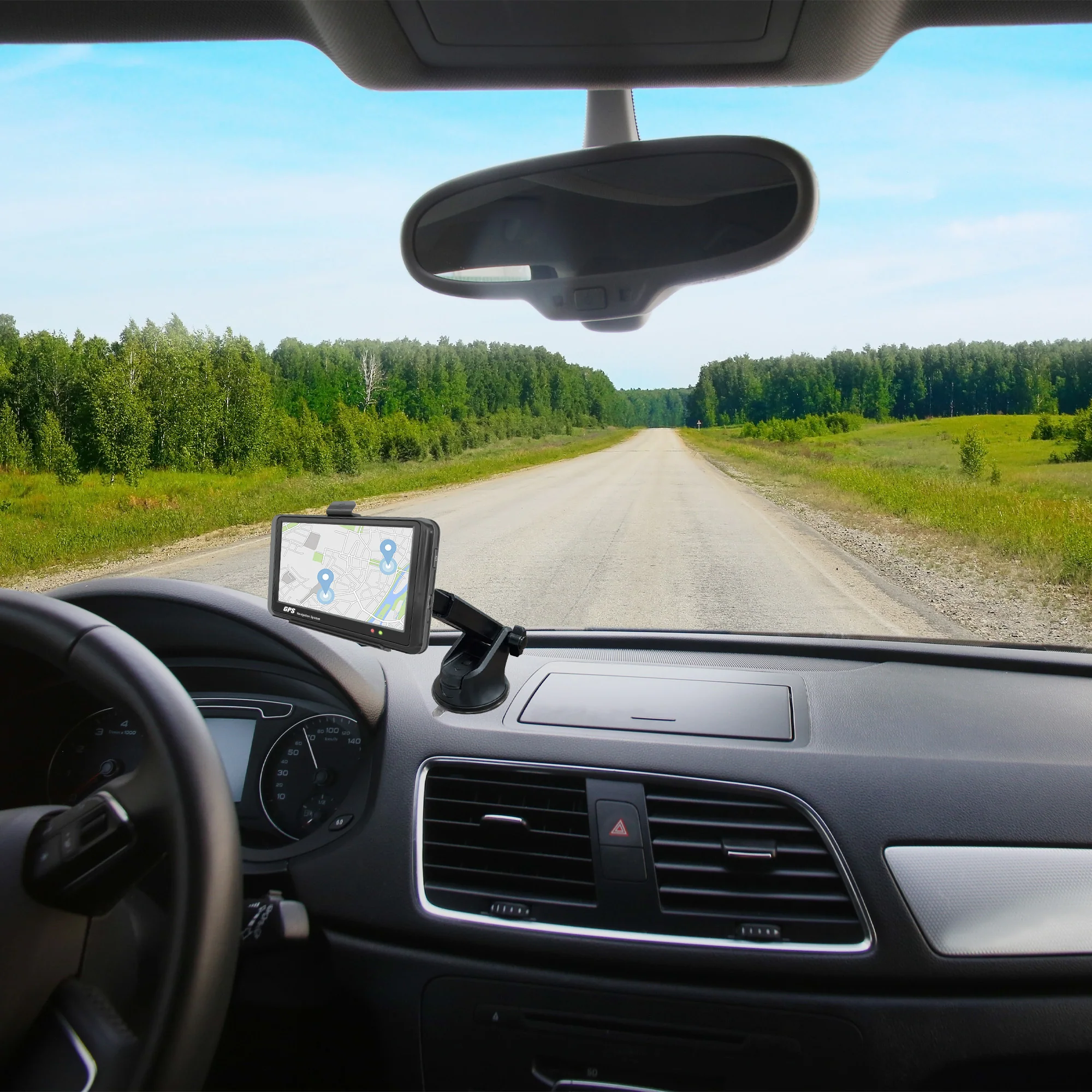 Knox Gear GPS Suction Cup Mount with Lightweight Design, Adjustable Height, and Pivoting Arm (Black) - Image 7