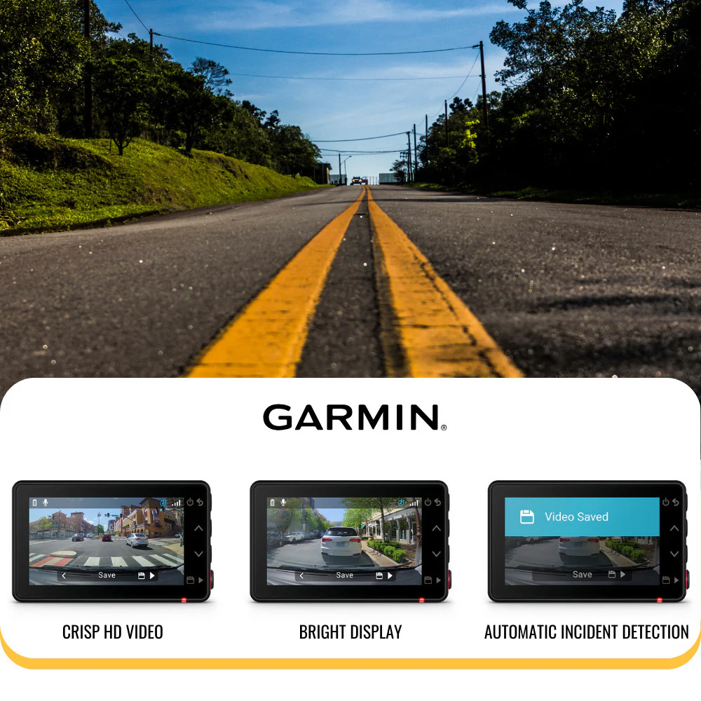 Garmin Dash Cam X210 1440p Camera with 140-Degree Field of View and Voice Control (Black) Bundle - Image 4