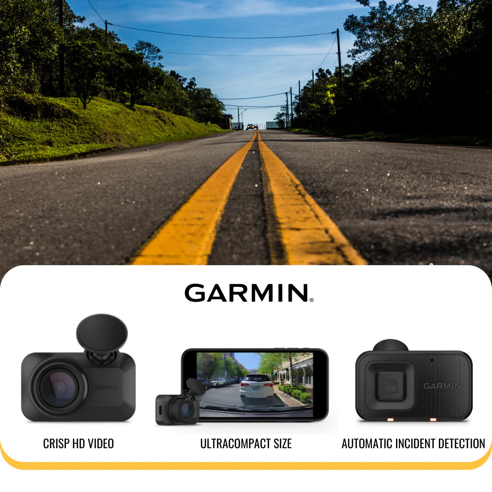 Garmin Dash Cam Mini 3 Ultra-Compact 1080p Camera with 140-Degree Field of View (Black) Bundle - Image 4
