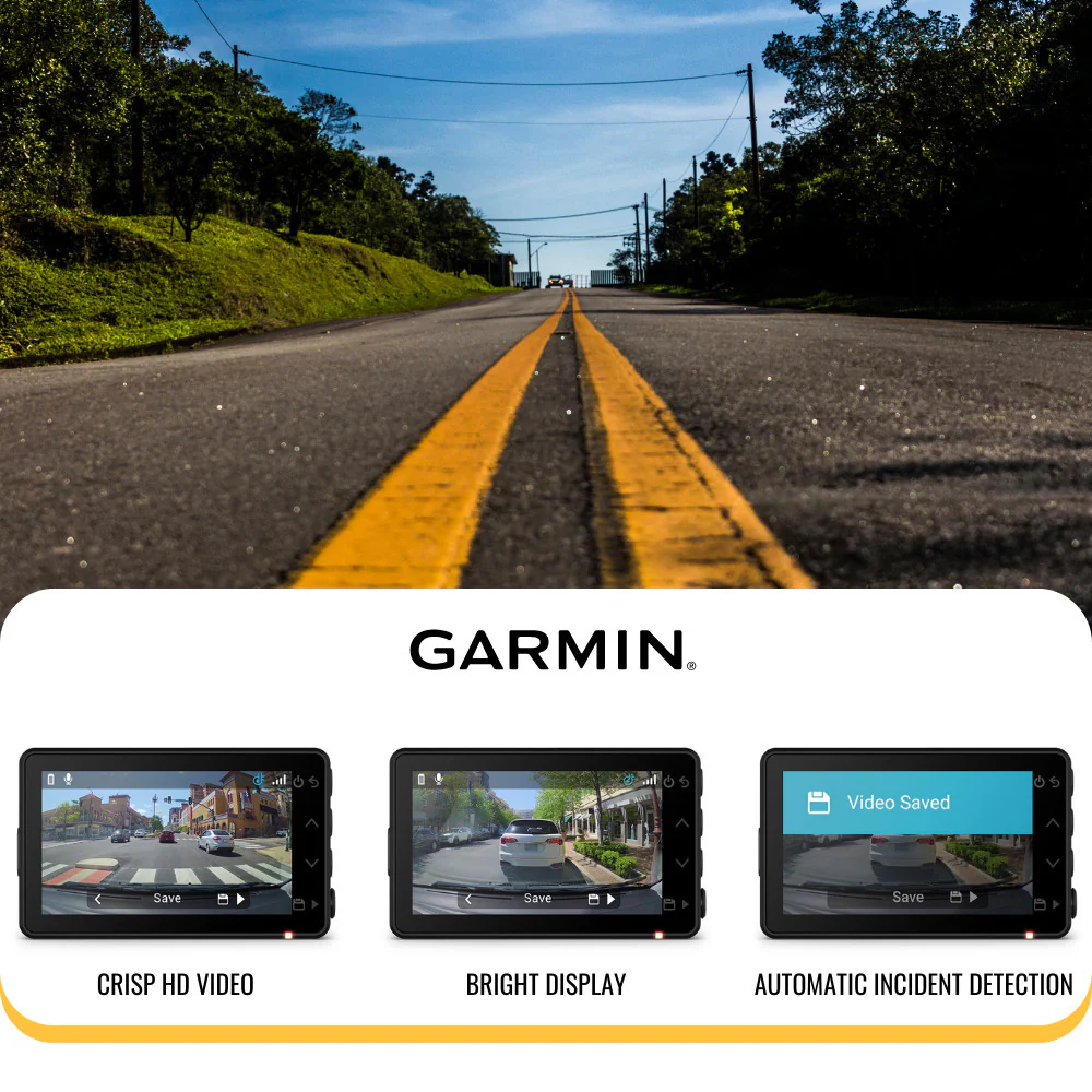 Garmin Dash Cam X110 1080p Camera with 140-Degree Field of View and Voice Control (Black) Bundle - Image 4