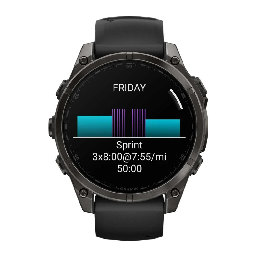 Garmin Fenix 8 Sapphire 47mm GPS Smartwatch with 1.4-Inch AMOLED Display (Black and Pebble Gray) - Image 3