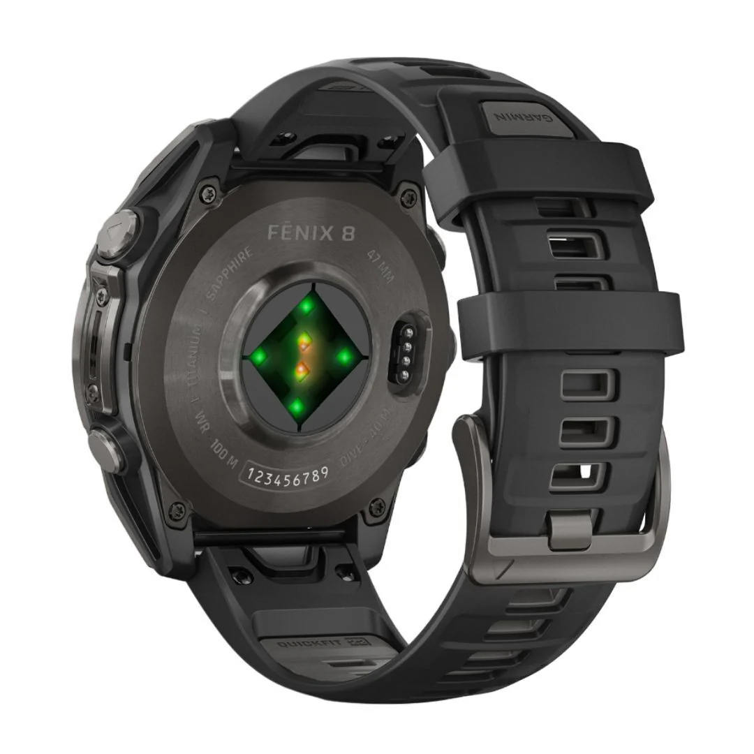 Garmin Fenix 8 Sapphire 47mm GPS Smartwatch with 1.4-Inch AMOLED Display (Black and Pebble Gray) - Image 7